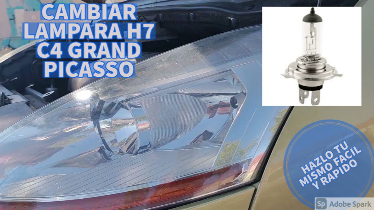 C&oacute;mo Cambiar Bombilla de Cruce en Citroen C4 Grand Picasso